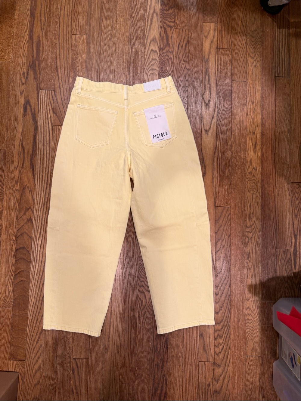pistola Soft Yellow High-Rise Wide Leg Jeans - Picture 2 of 5